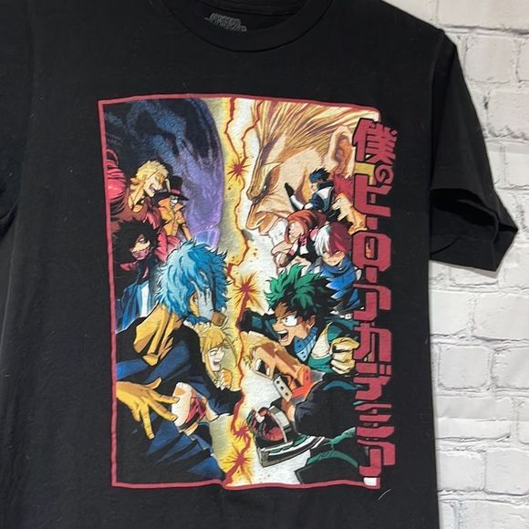 Anime Tee MHA Small Black - Picture 2 of 7